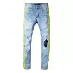 amiri jeans denim dirty indigo n5930 blue vert